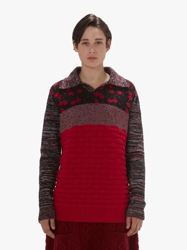 Multi-Texture Polo Shirt