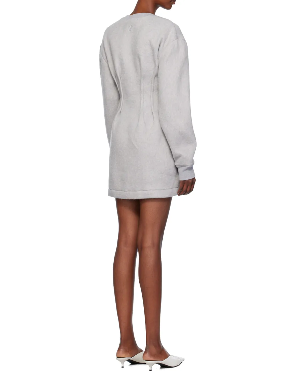 Textured Long Sleeved Hourglass Dress