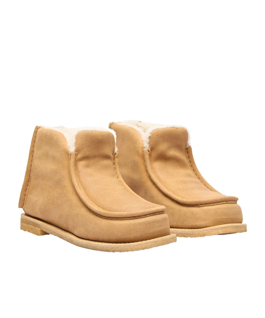 Square Toe Padded Ankle Boots