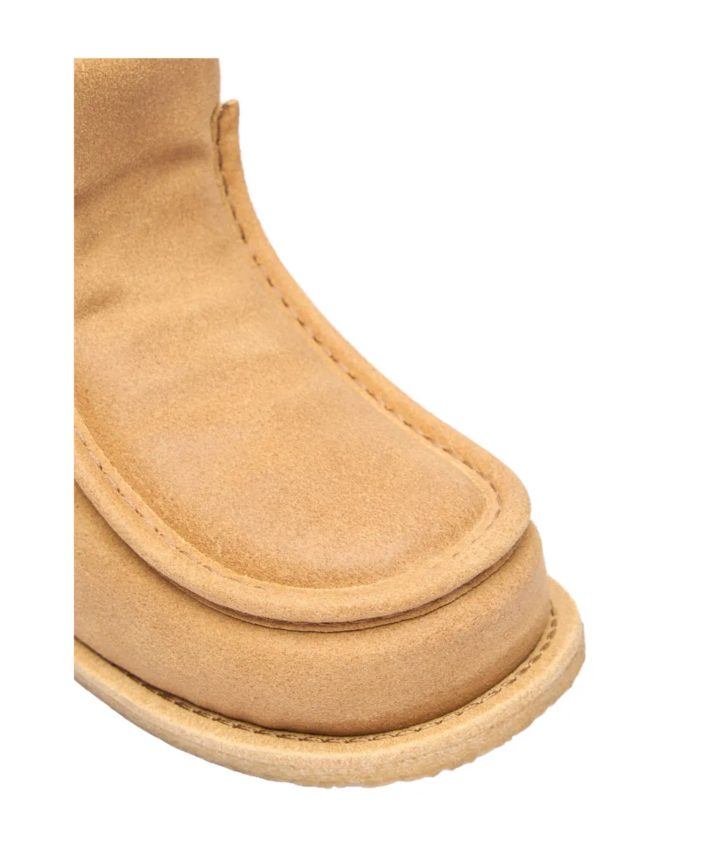 Square Toe Padded Ankle Boots