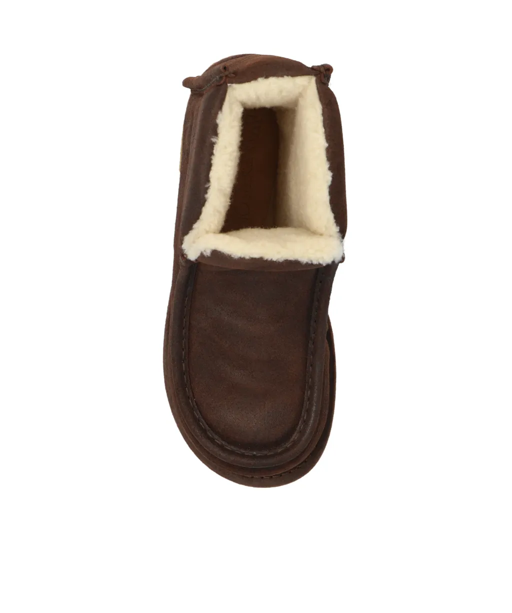 Shearling-Lined Suede Boots