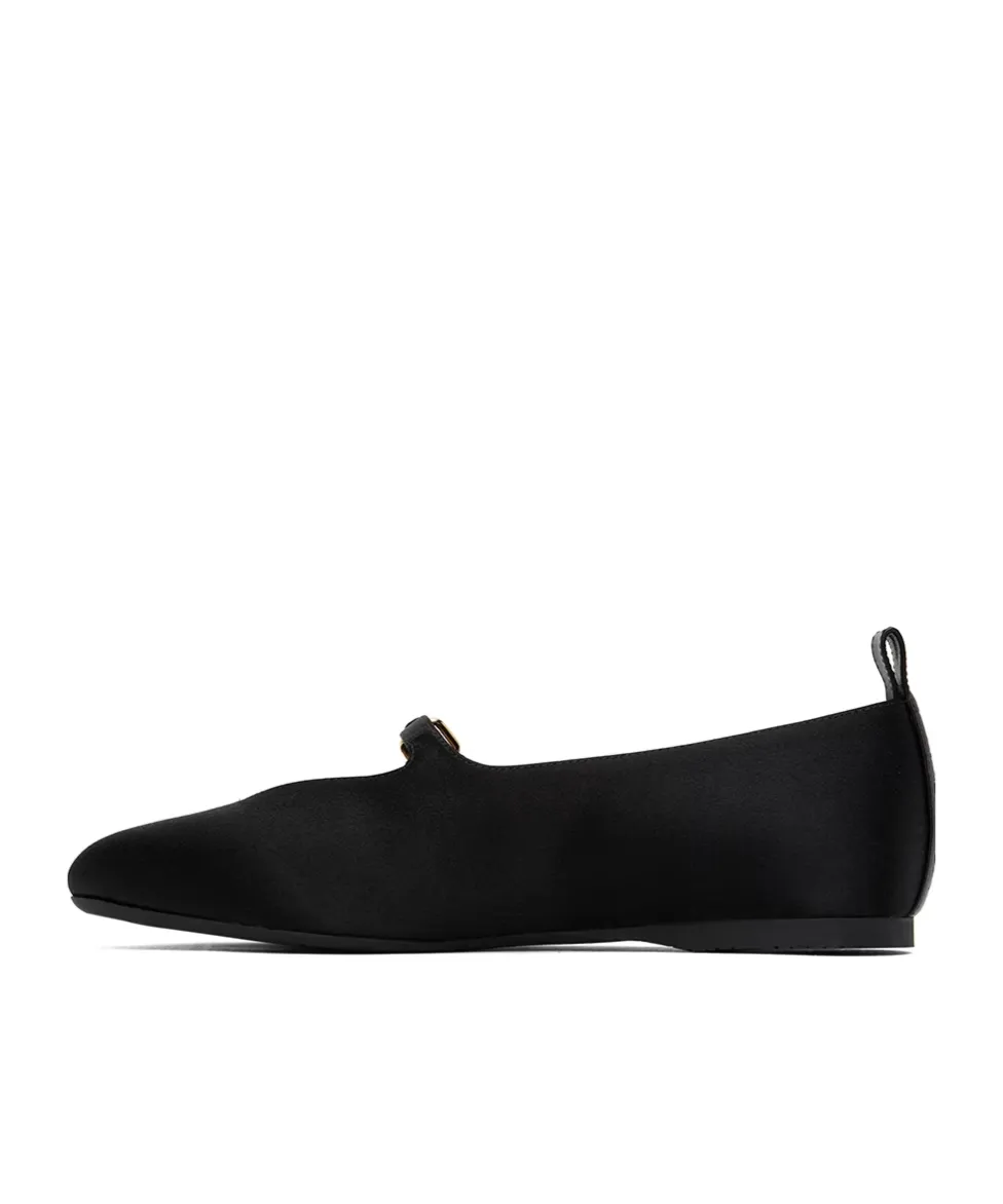 Pin-Button Belted Ballet Shoes