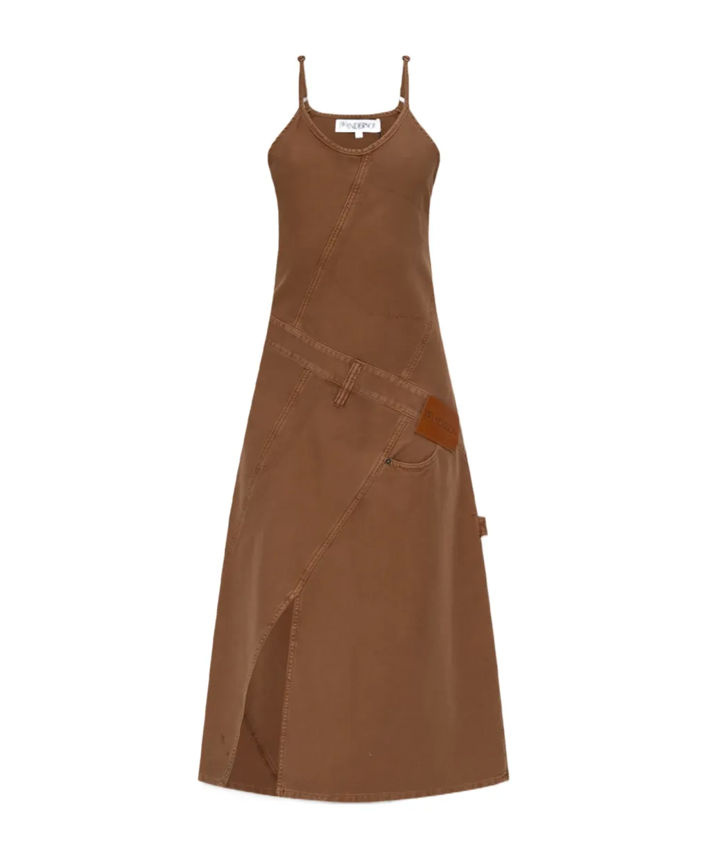 Logo-Appliqué Midi Dress