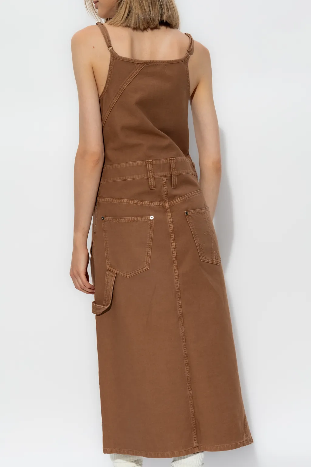 Logo-Appliqué Midi Dress