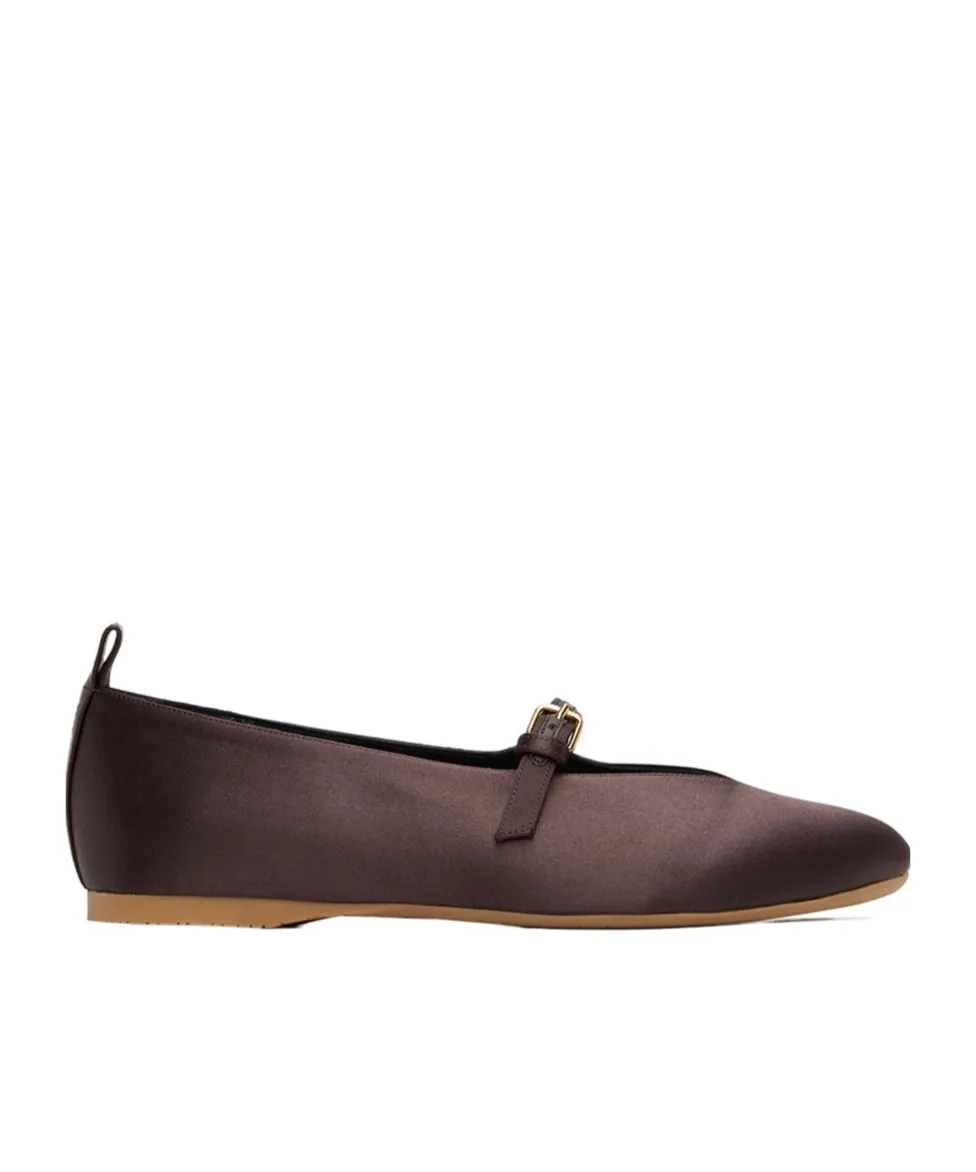 Pin-Button Belted Ballet Shoes