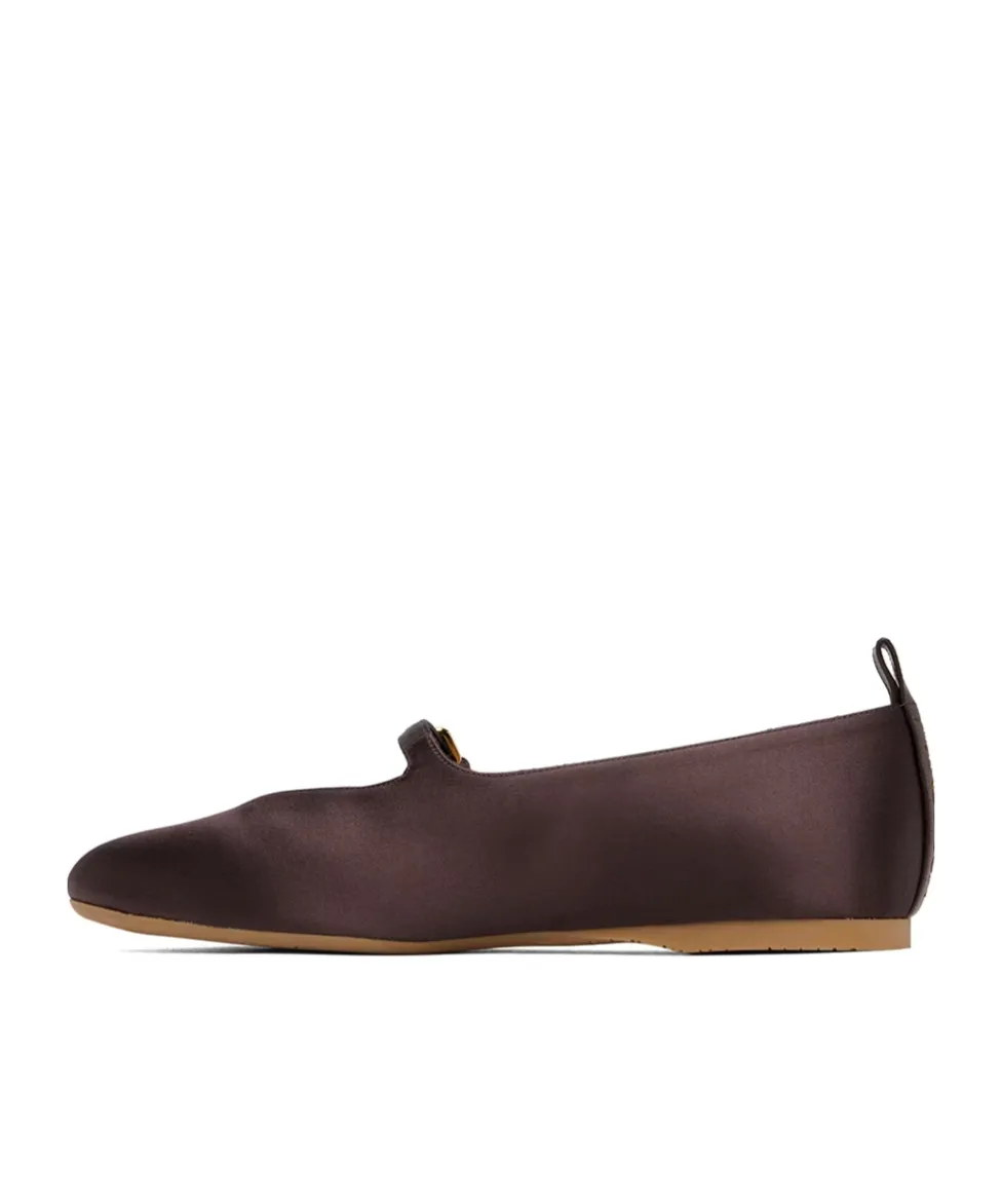 Pin-Button Belted Ballet Shoes