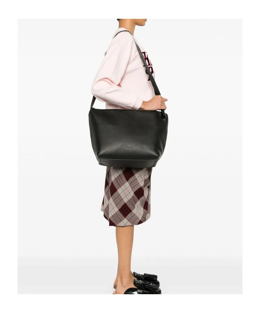 Logo Debossed Small Corner Shoulder Bag