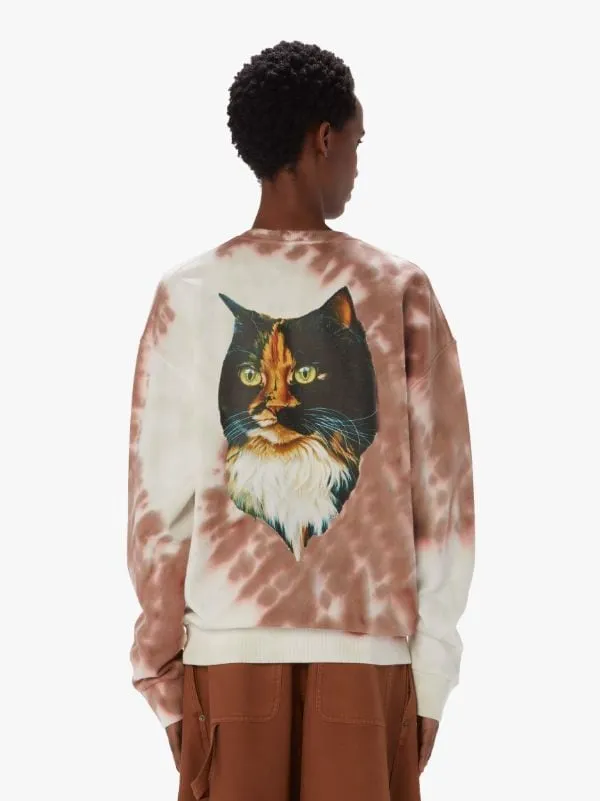 Tie-Dyed Crewneck Sweatshirt