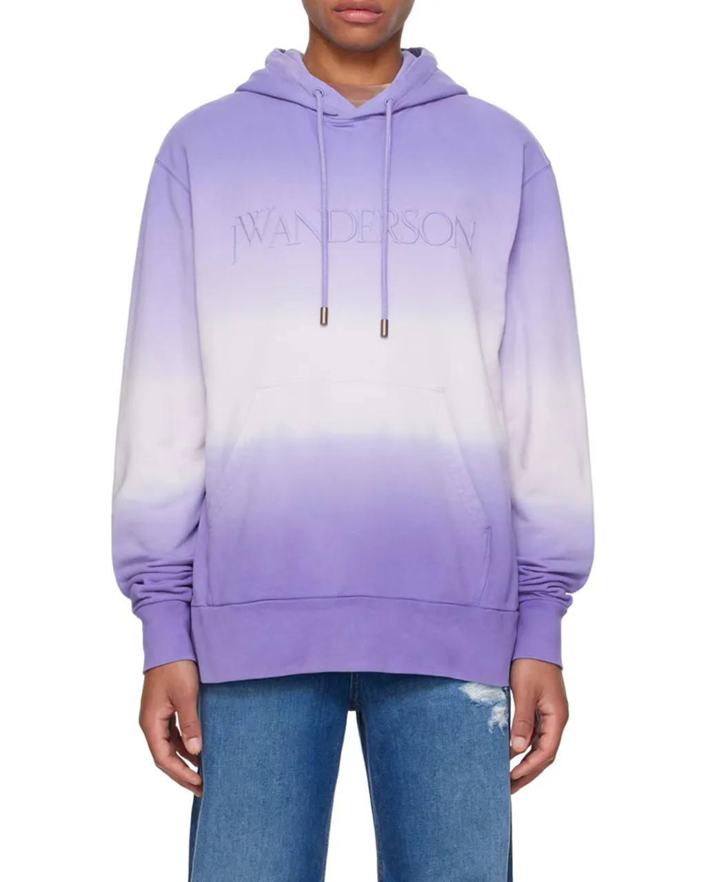 Logo Embroidered Drawstring Hoodie