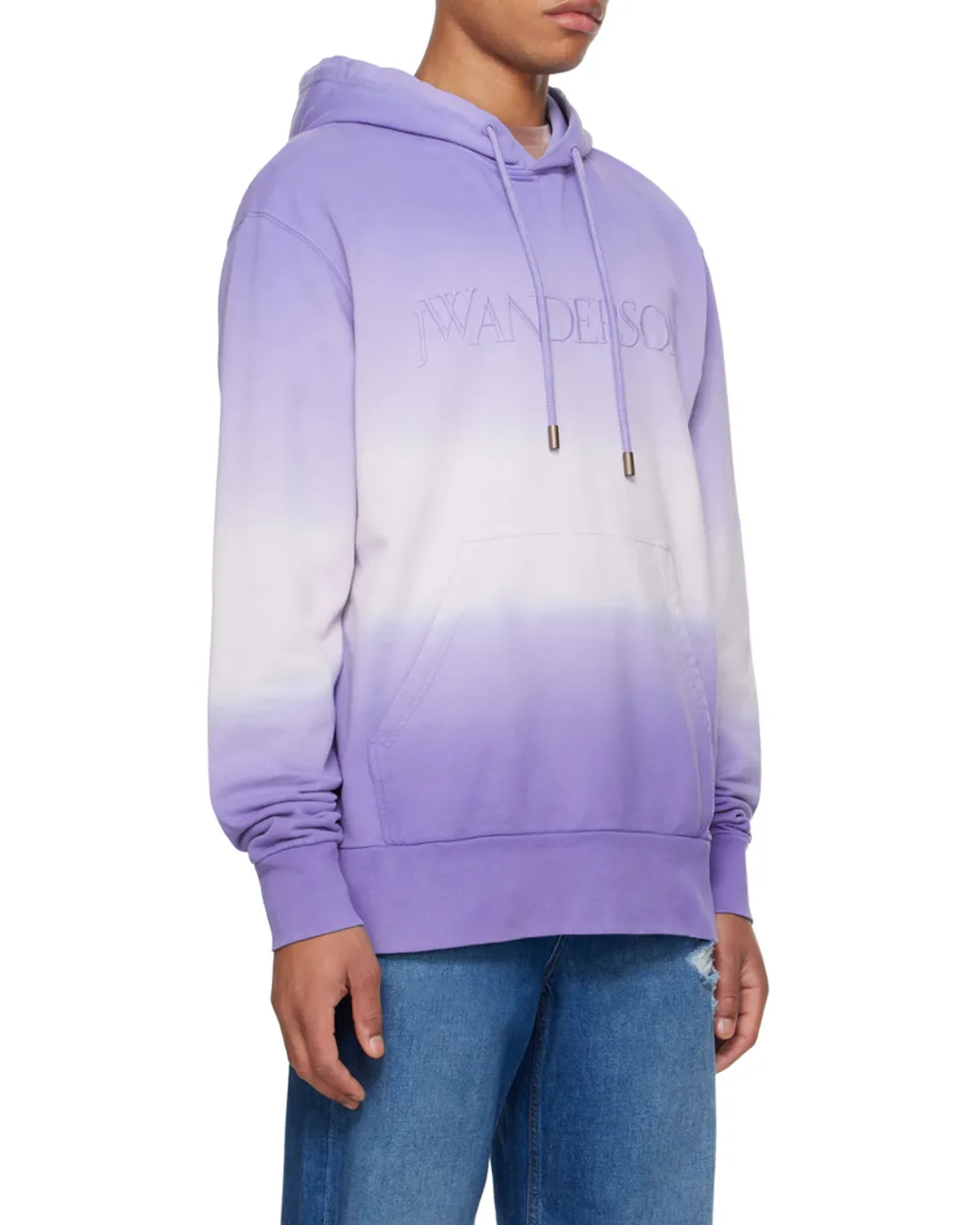 Logo Embroidered Drawstring Hoodie