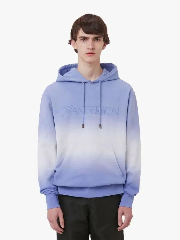 Logo Embroidered Drawstring Hoodie