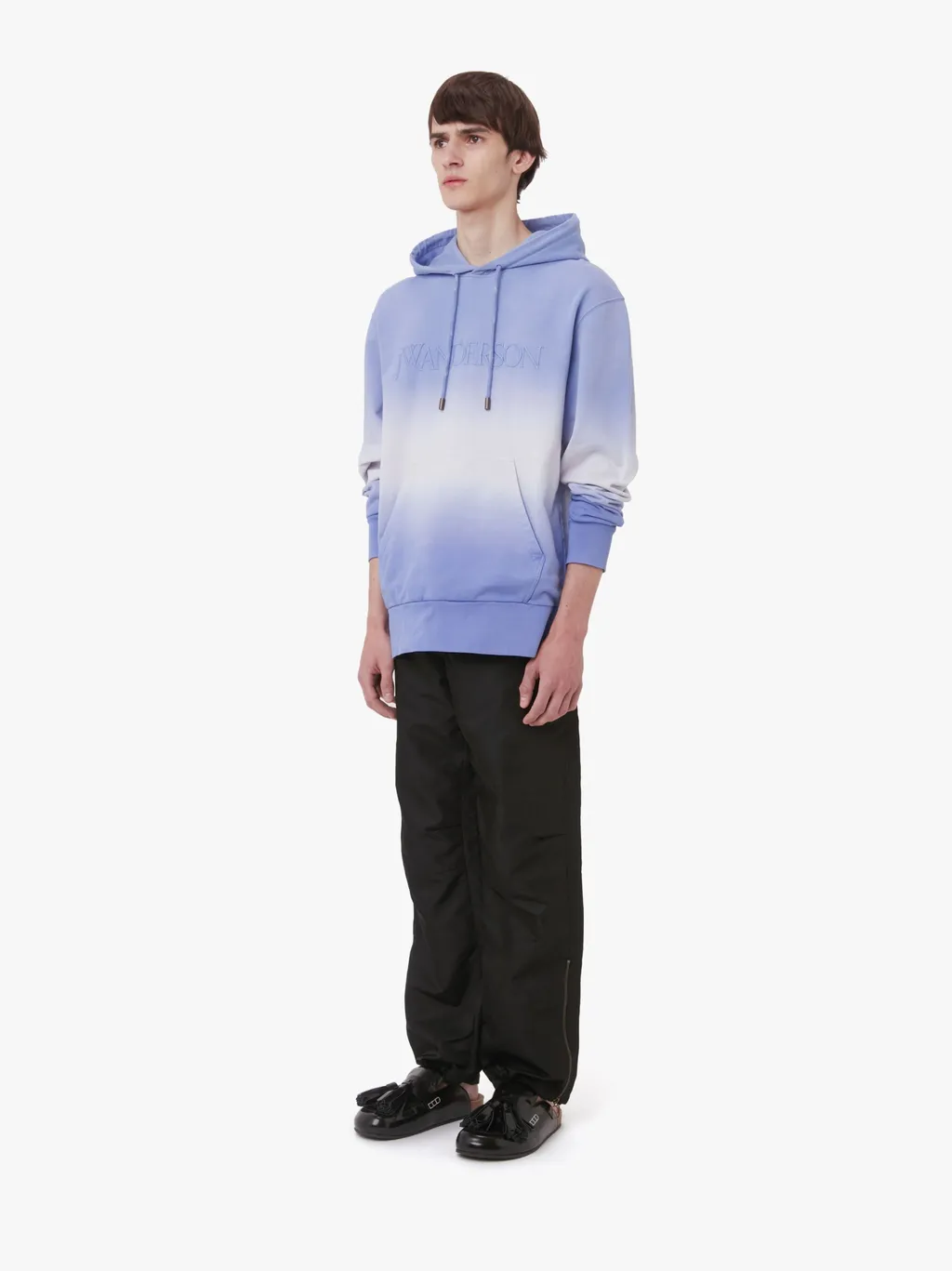 Logo Embroidered Drawstring Hoodie
