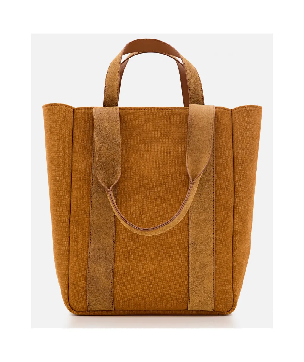 Logo Patch Top Handle Bag