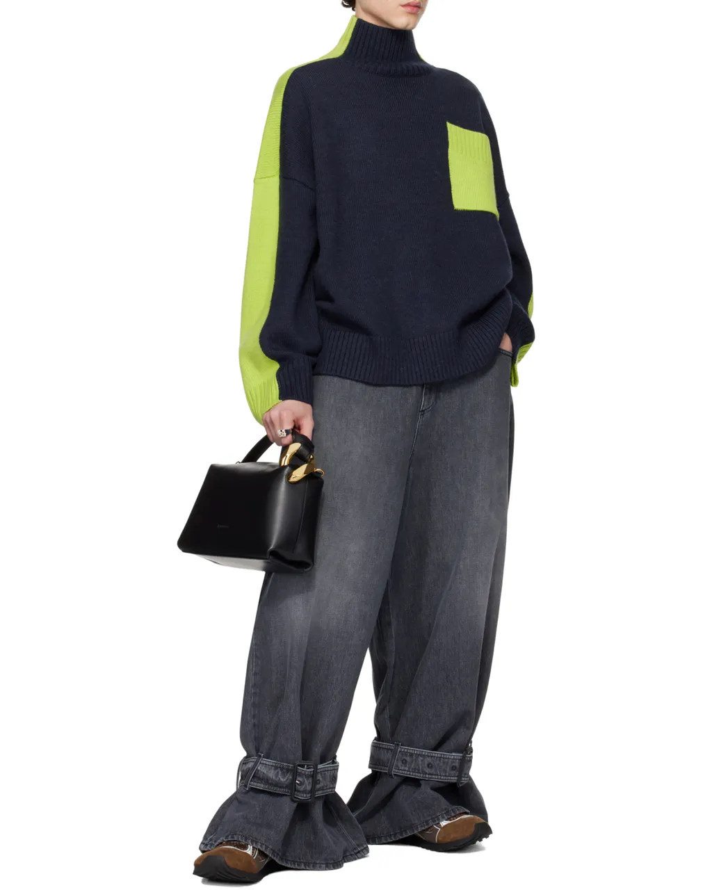 Logo Debossed Corner Tote Bag