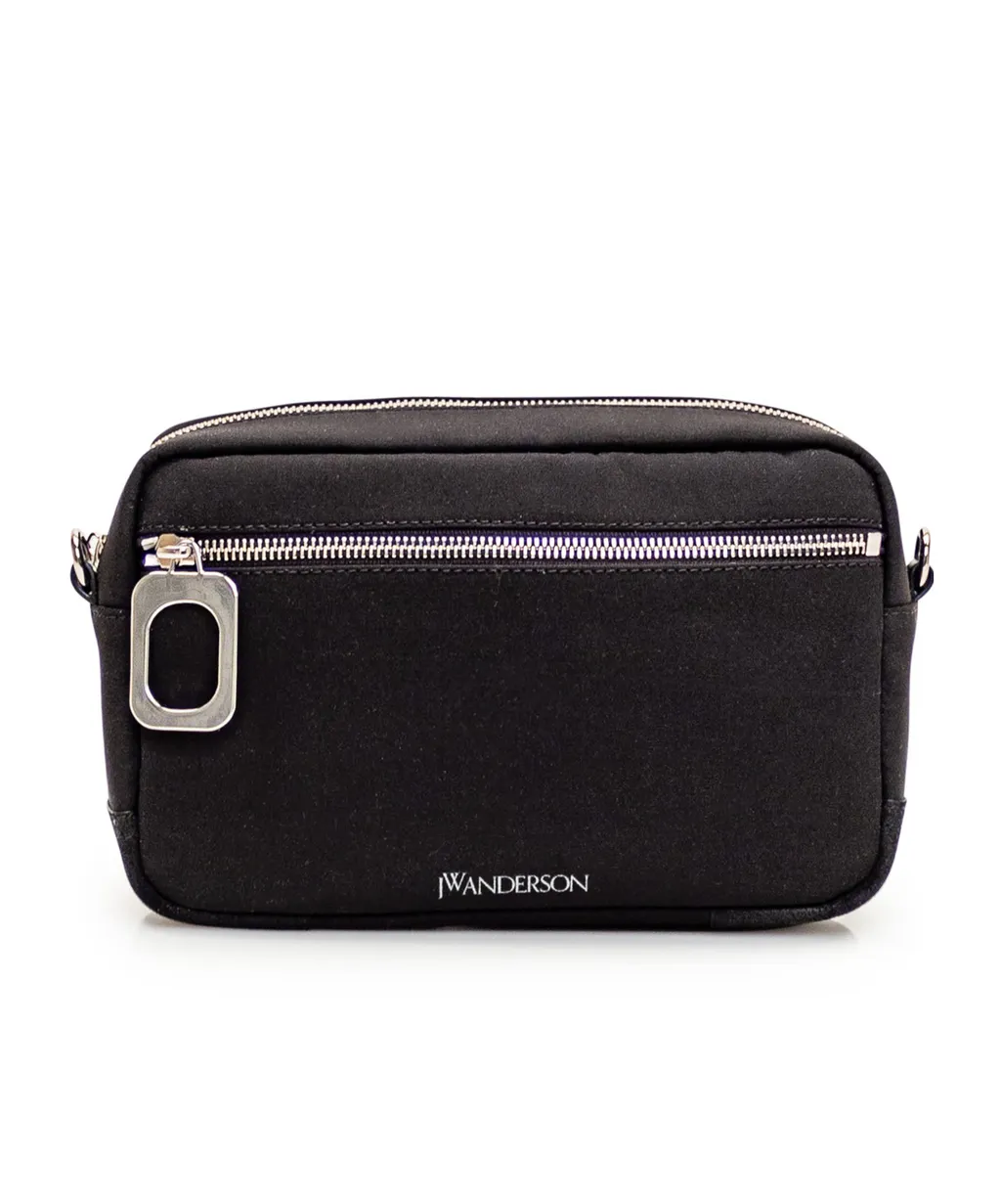 Logo Printed Zipped Camera Bag