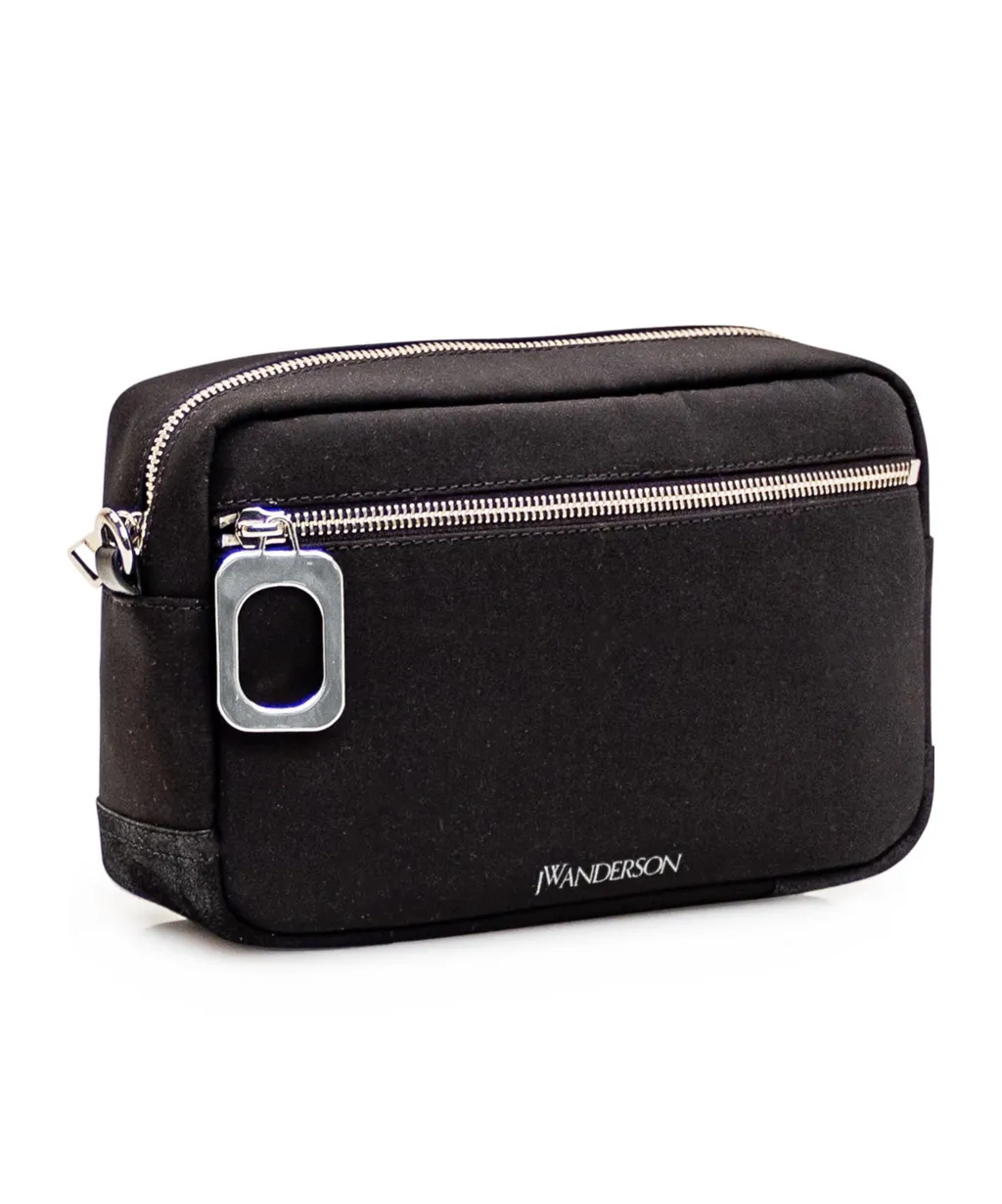 Logo Printed Zipped Camera Bag