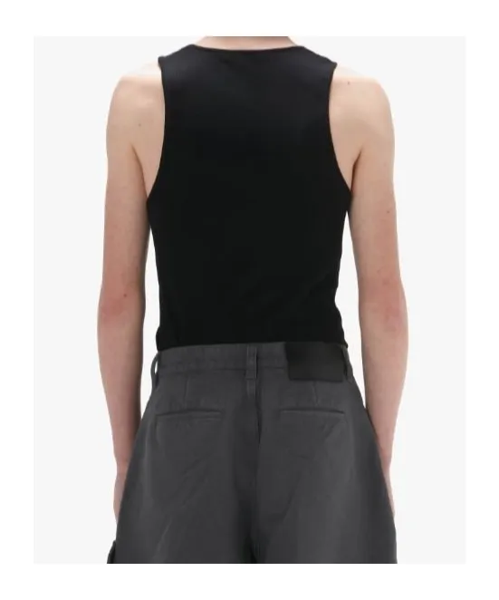 Anchor Logo-Embroidered Ribbed Tank Top