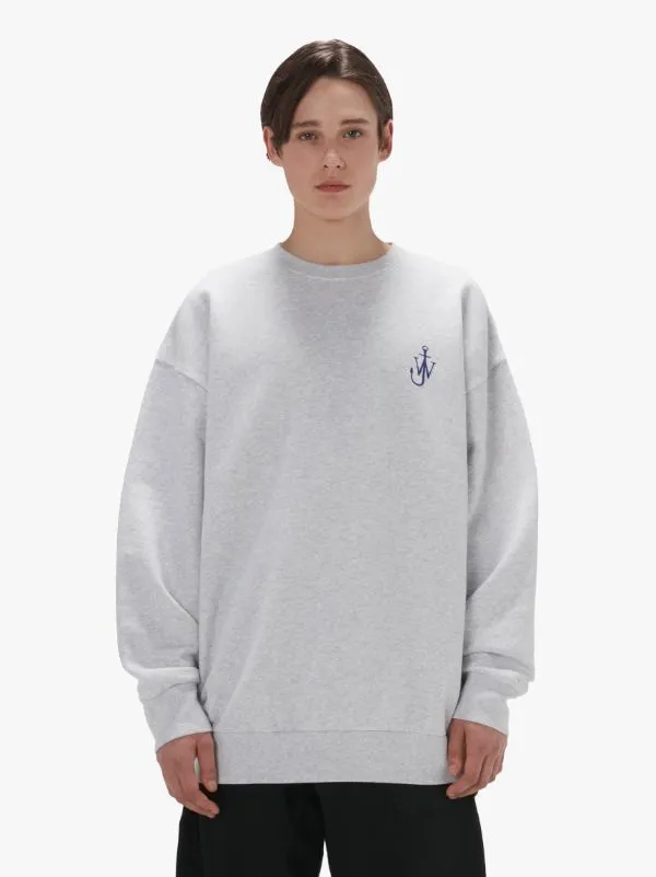 Anchor Embroidered Back Printed Sweatshirt
