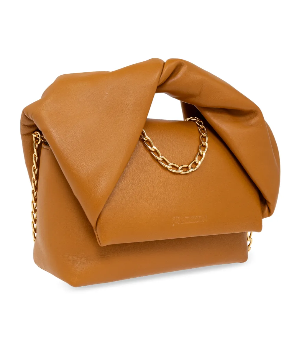 Small Twister Leather Tote Bag