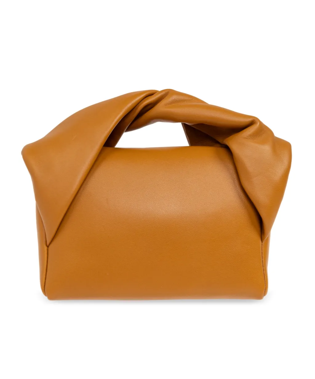 Small Twister Leather Tote Bag