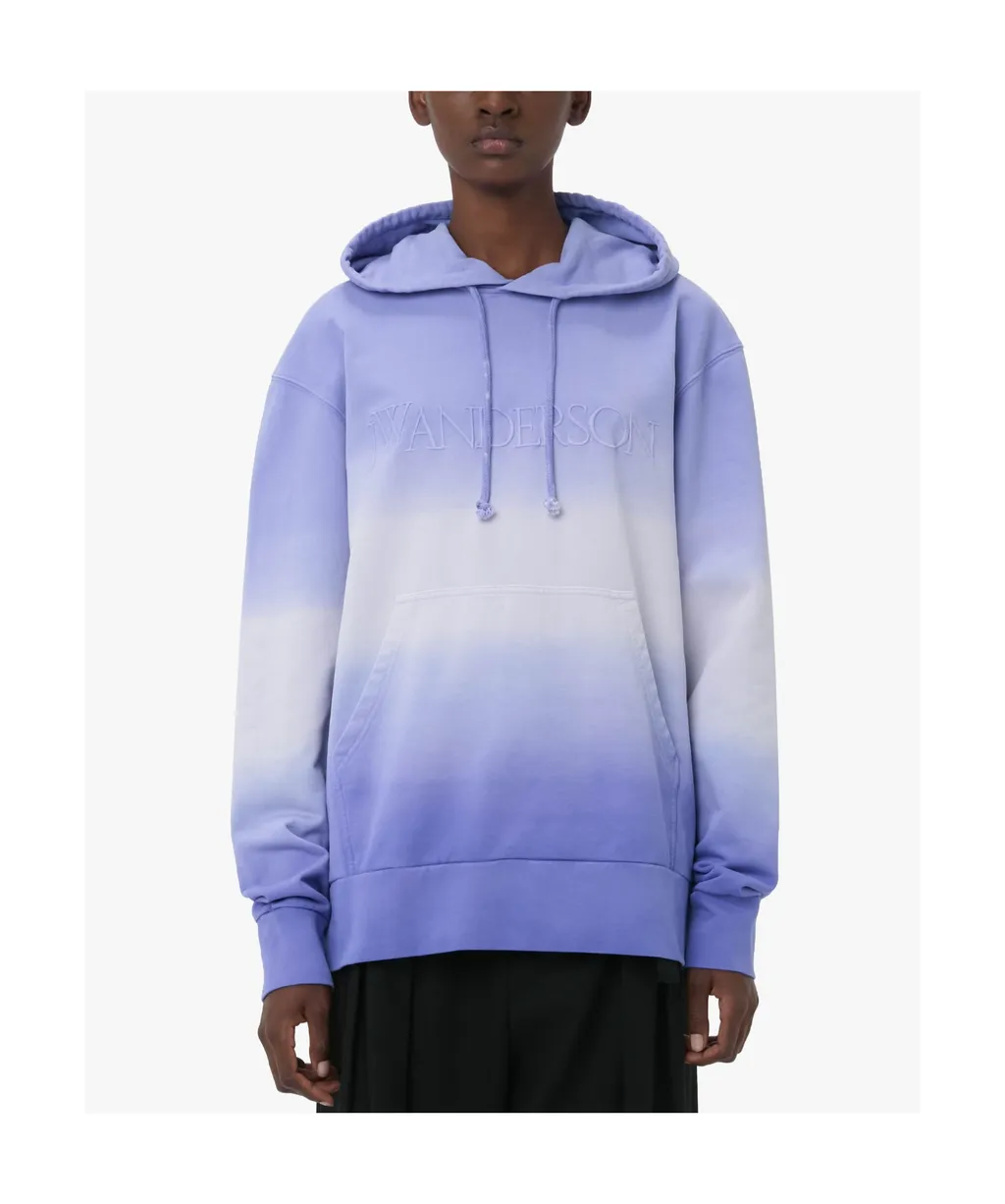 Logo Embroidered Drawstring Hoodie