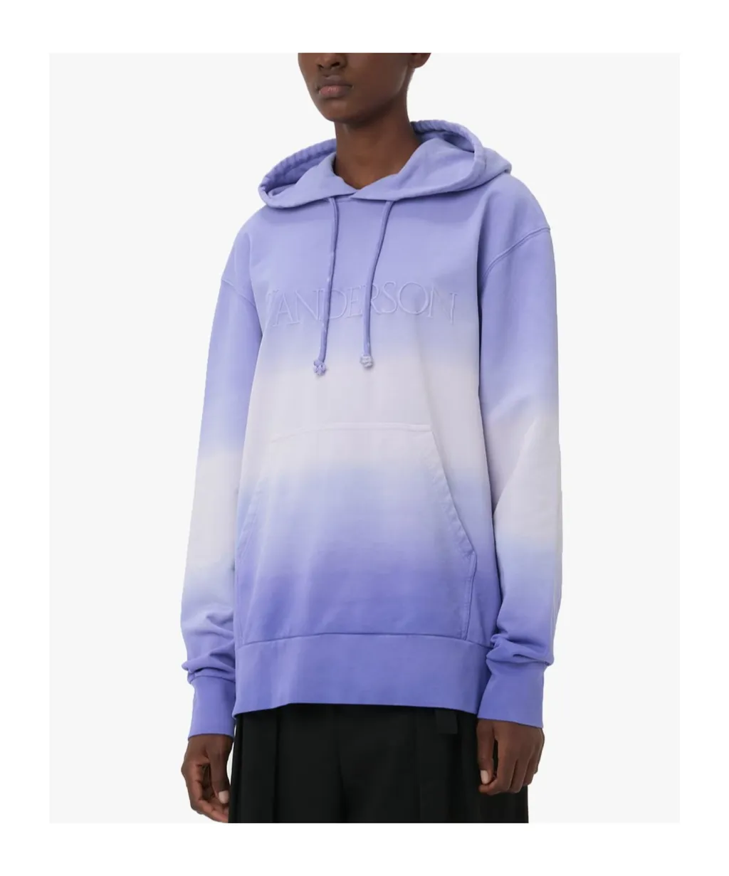 Logo Embroidered Drawstring Hoodie