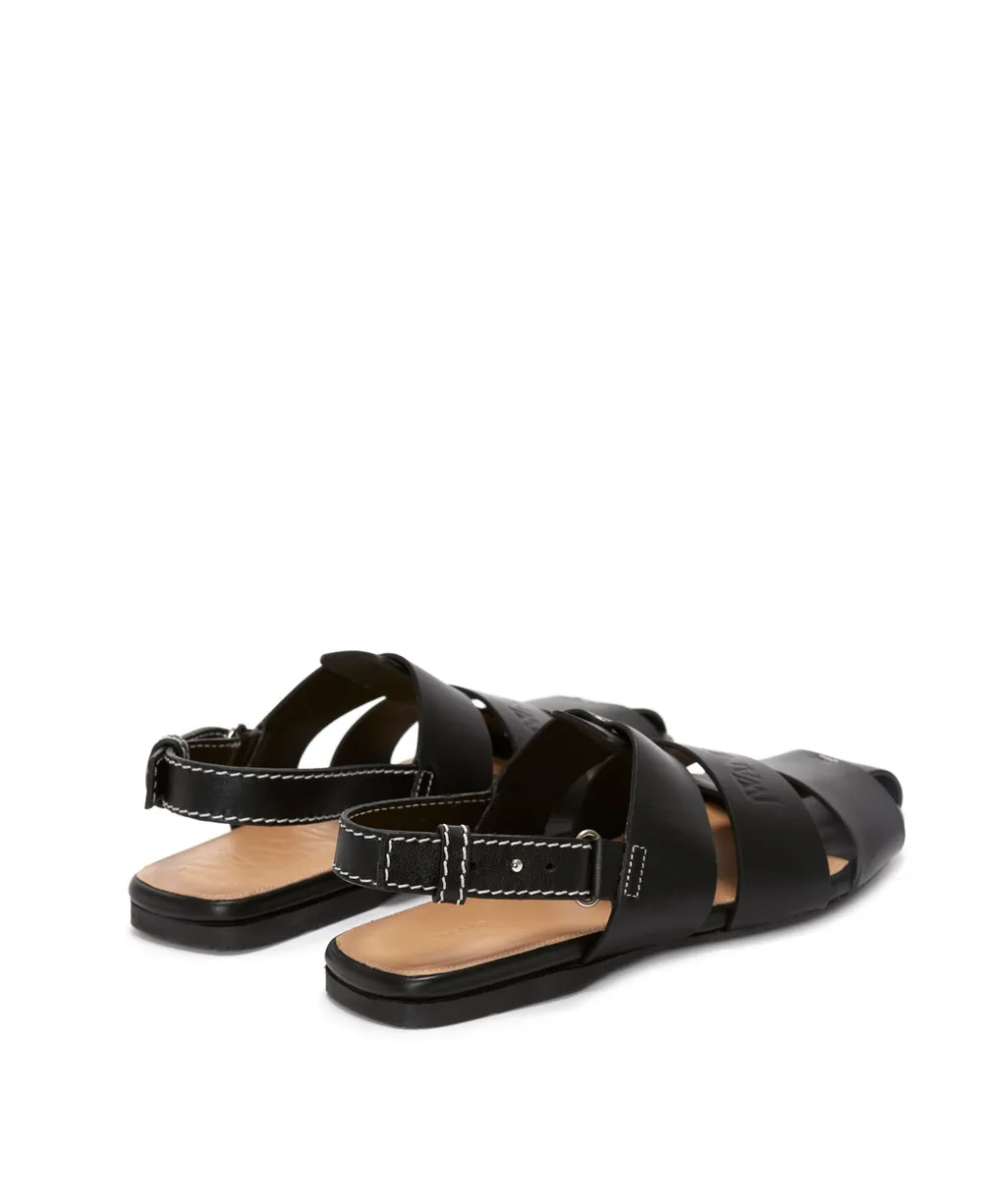 Logo-Debossed Leather Fisherman Sandals