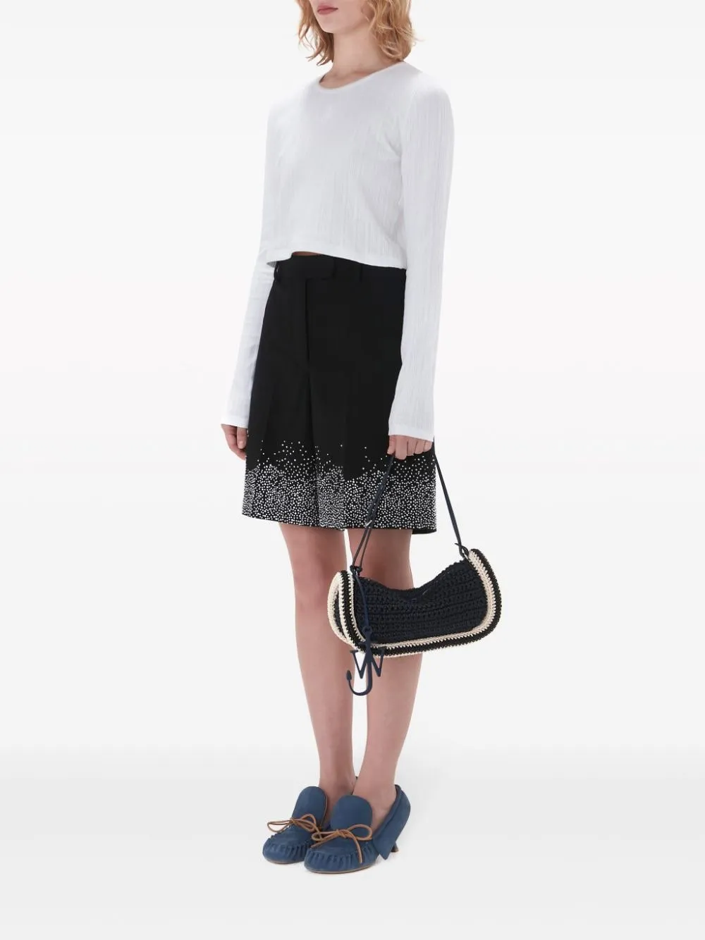 Crystal-Embellished Tailored Shorts