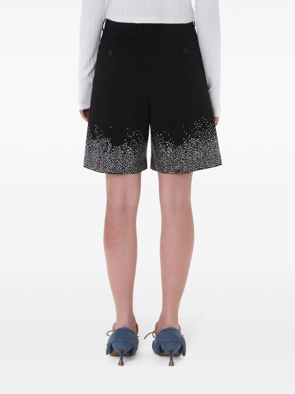 Crystal-Embellished Tailored Shorts