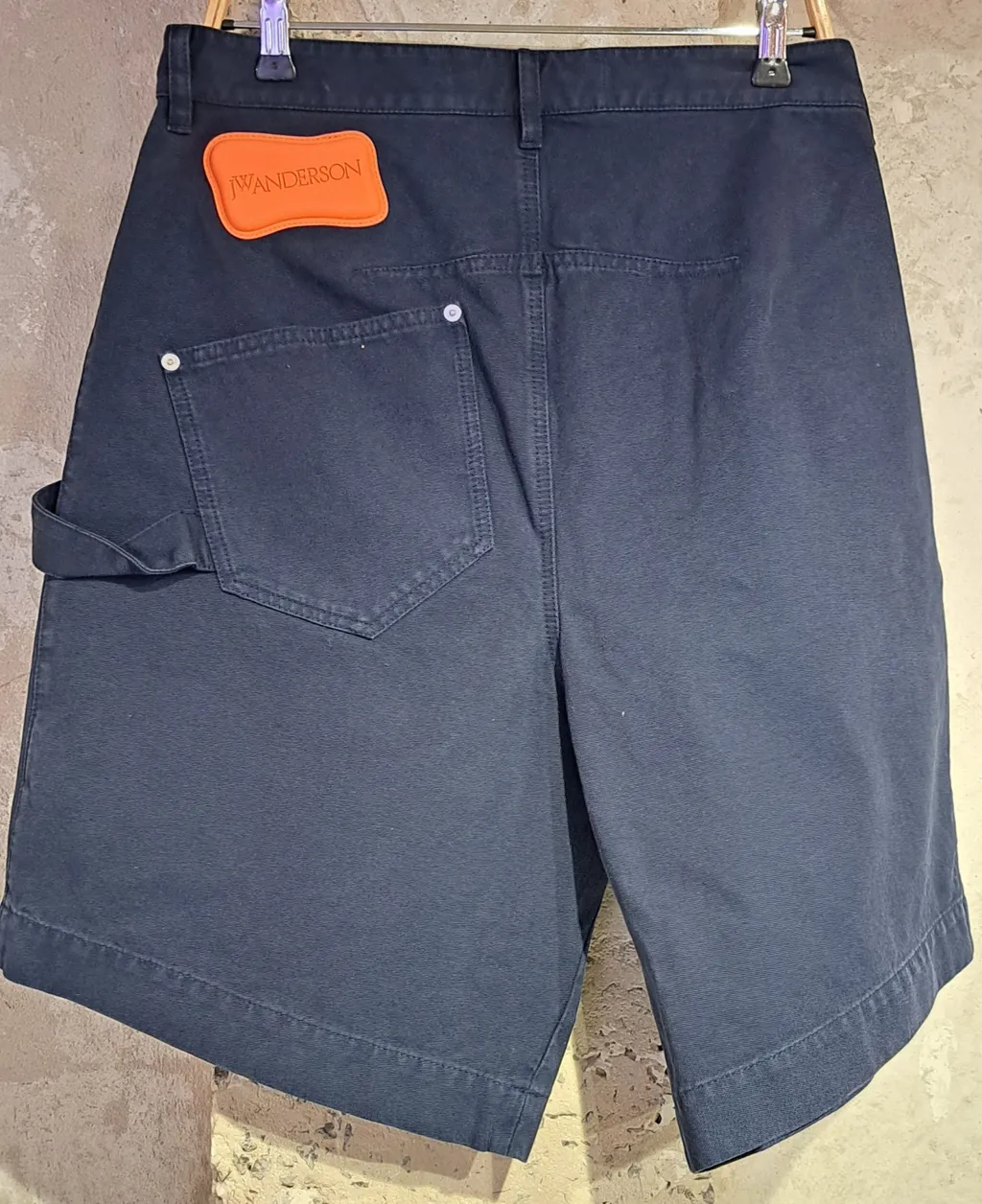 Knee-Length Twisted Bermuda Shorts
