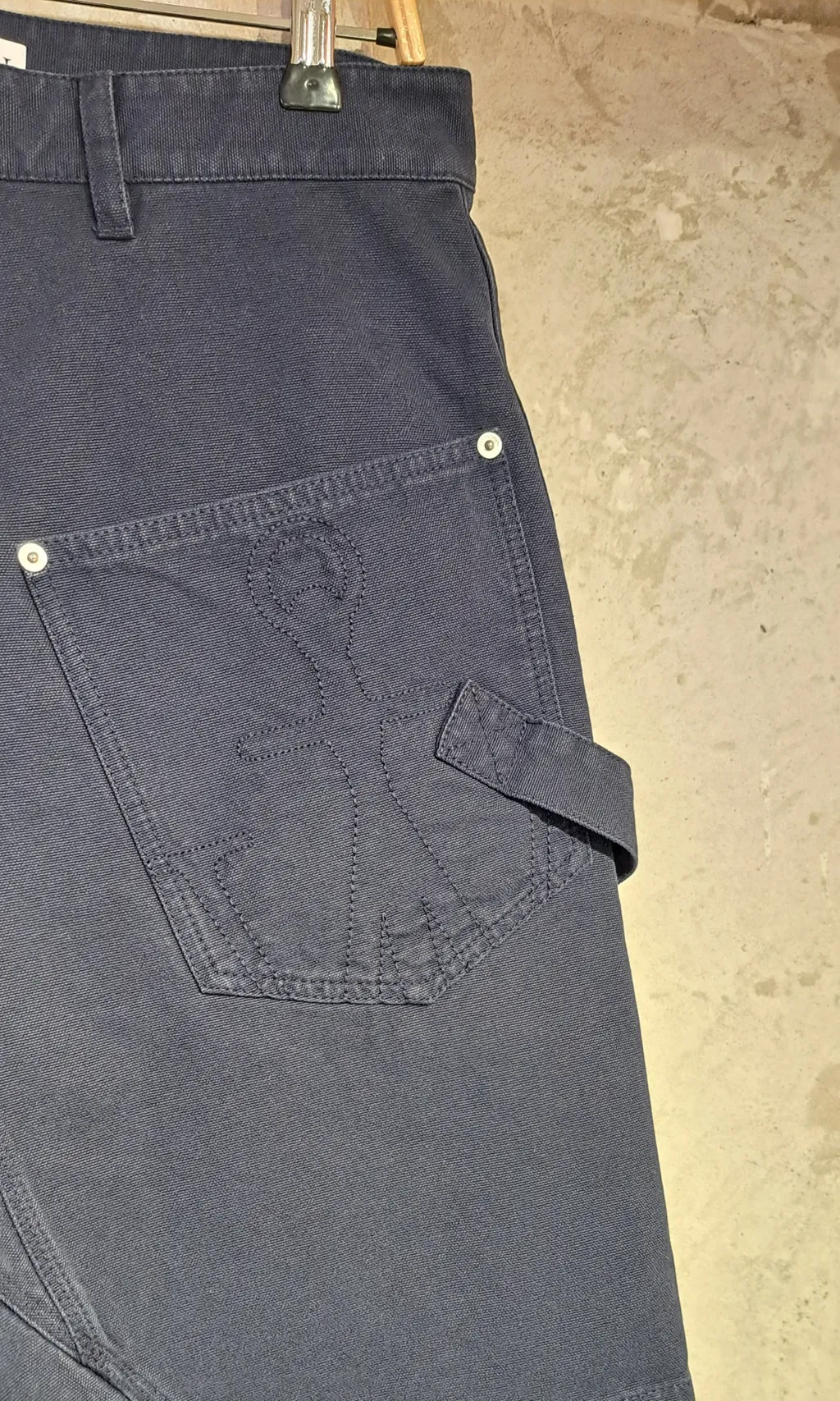 Knee-Length Twisted Bermuda Shorts