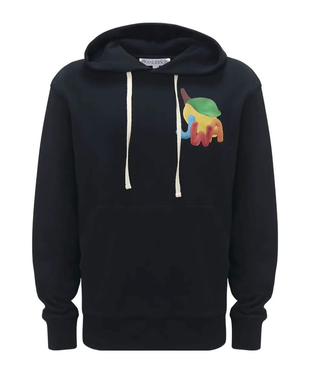 Jwa Lemon-Print Cotton Hoodie