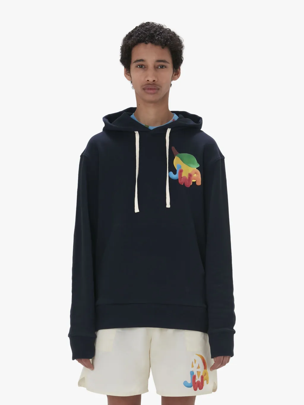 Jwa Lemon-Print Cotton Hoodie