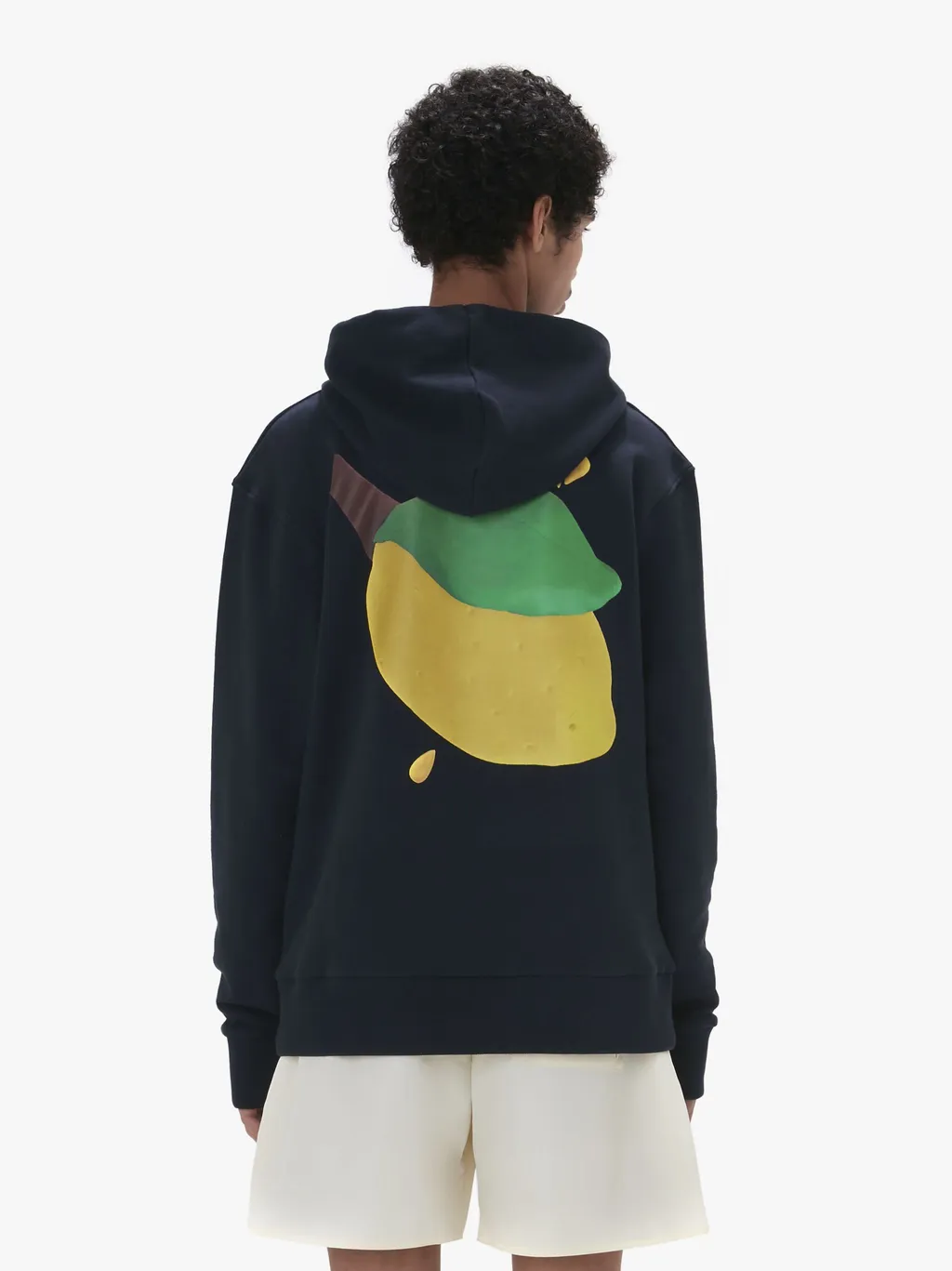 Jwa Lemon-Print Cotton Hoodie