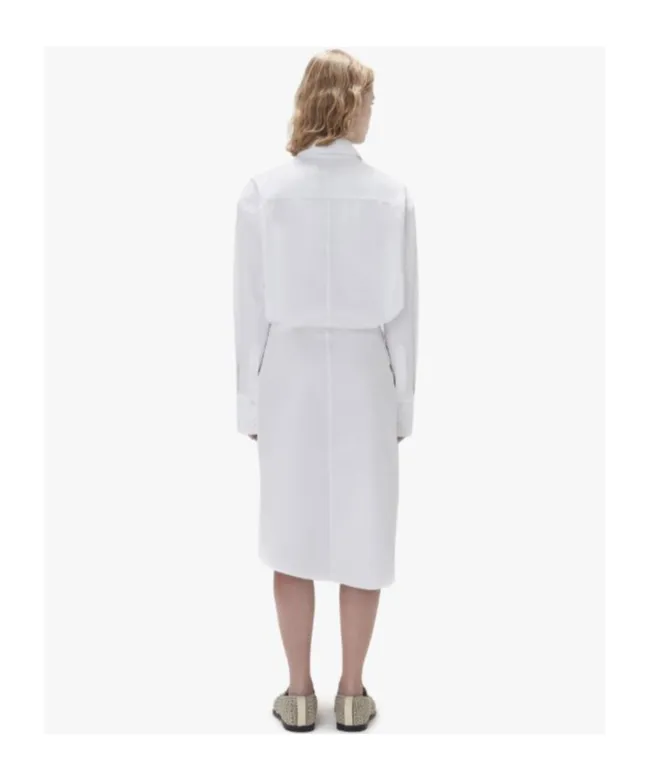 Knotted Silk Shirtdress
