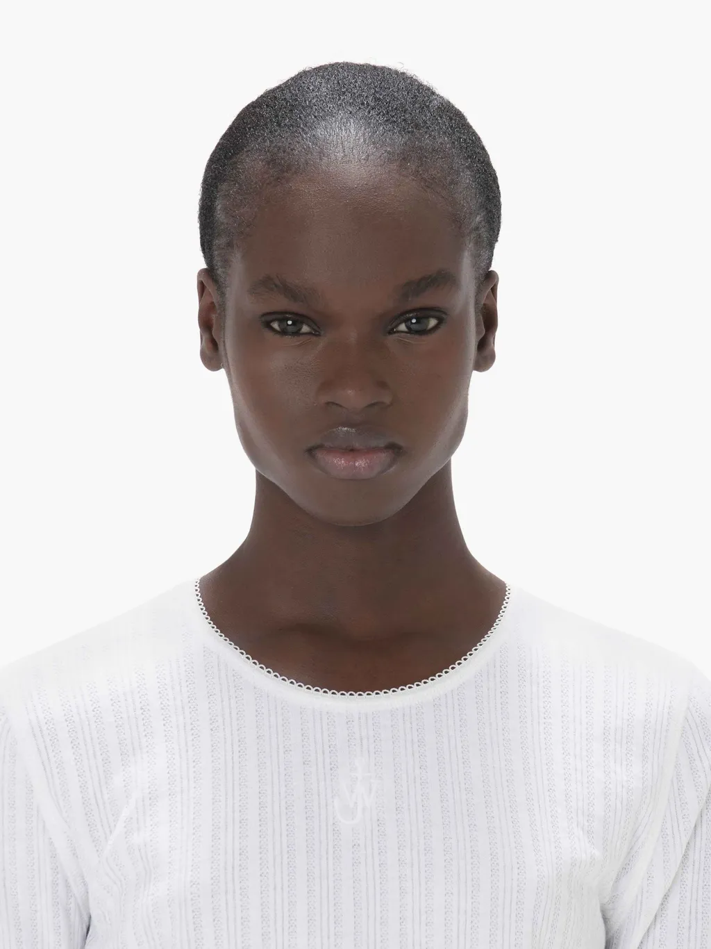 Logo Jacquard Cropped T-Shirt