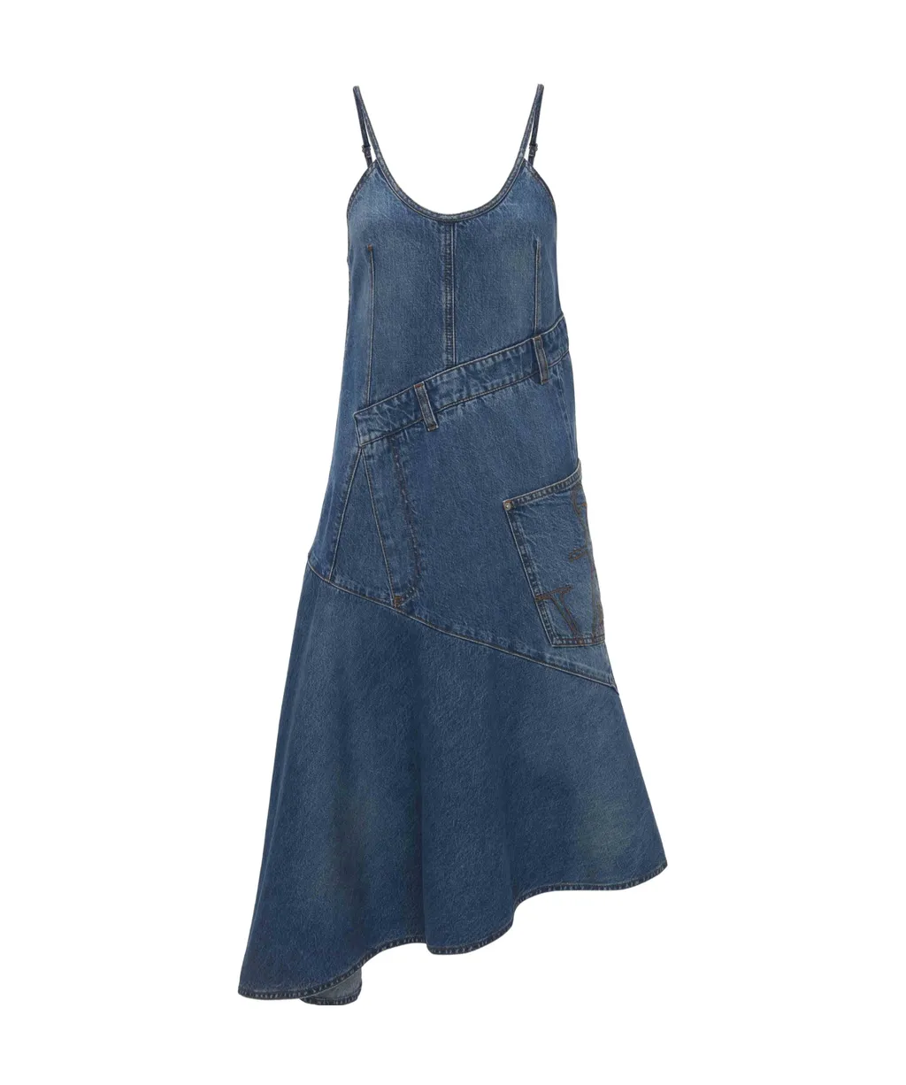 Twisted Denim Dress