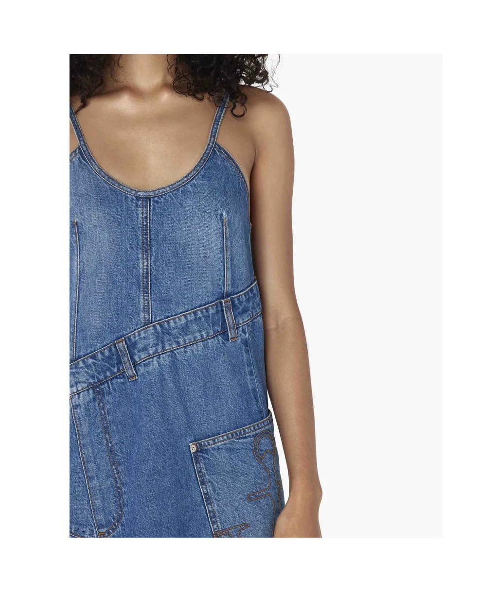Twisted Denim Dress