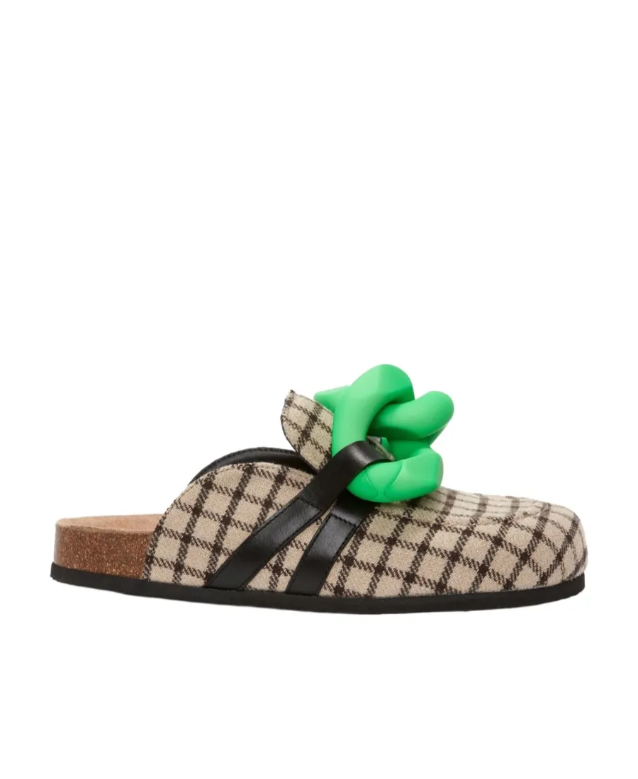 Checkered Round Head Slippers