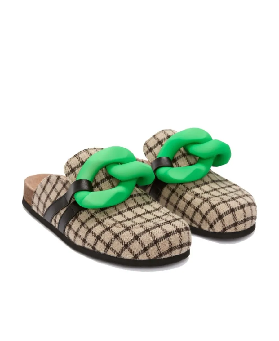 Checkered Round Head Slippers