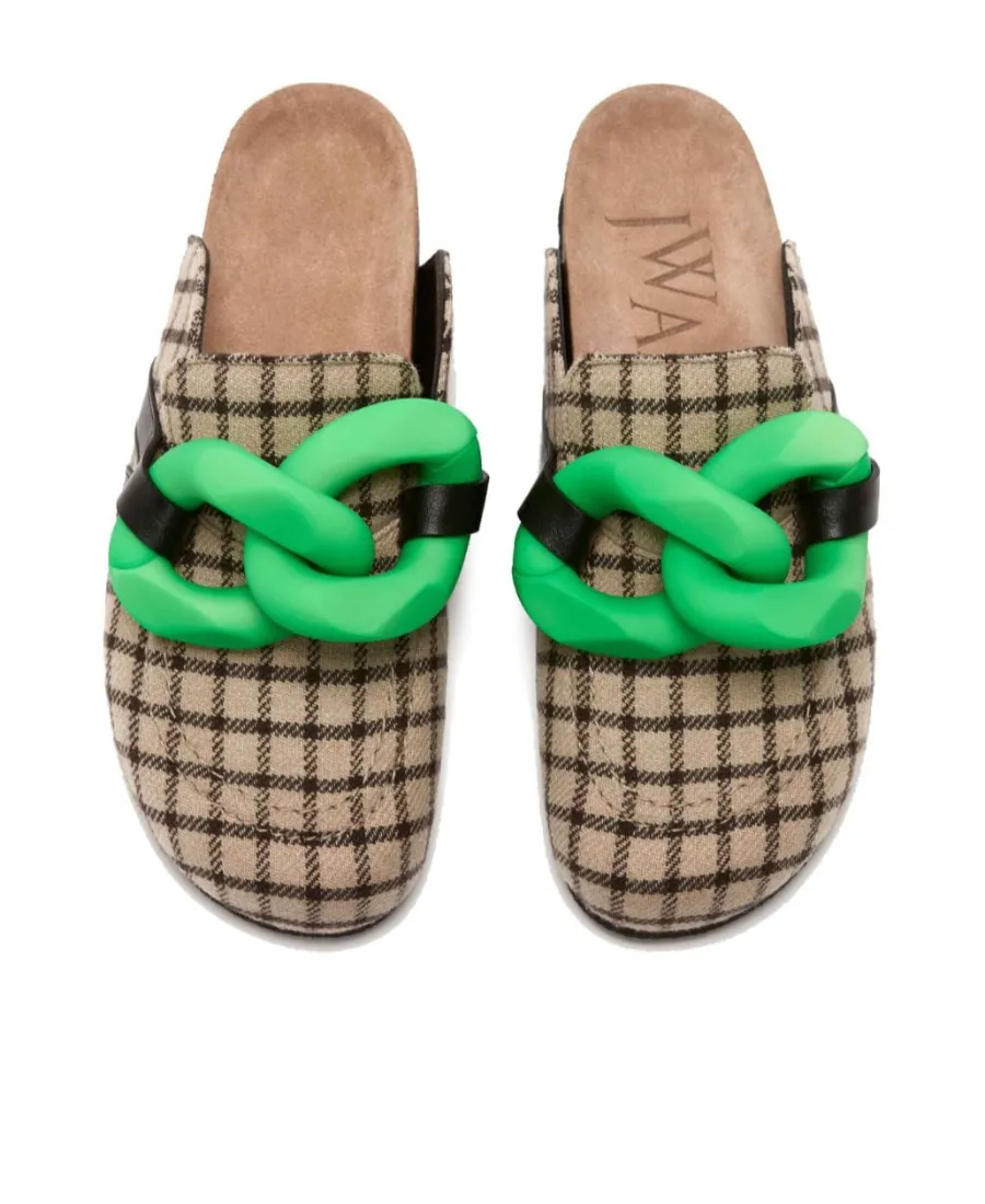 Checkered Round Head Slippers