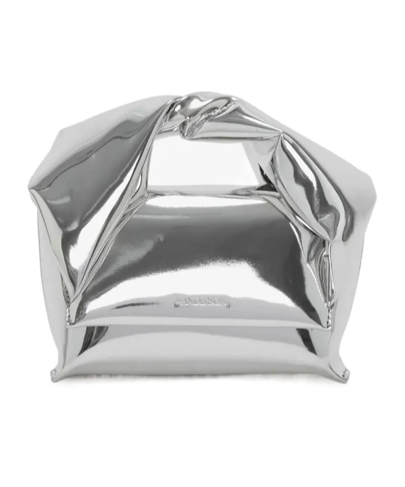Small Twister Metallic Top Handle Bag