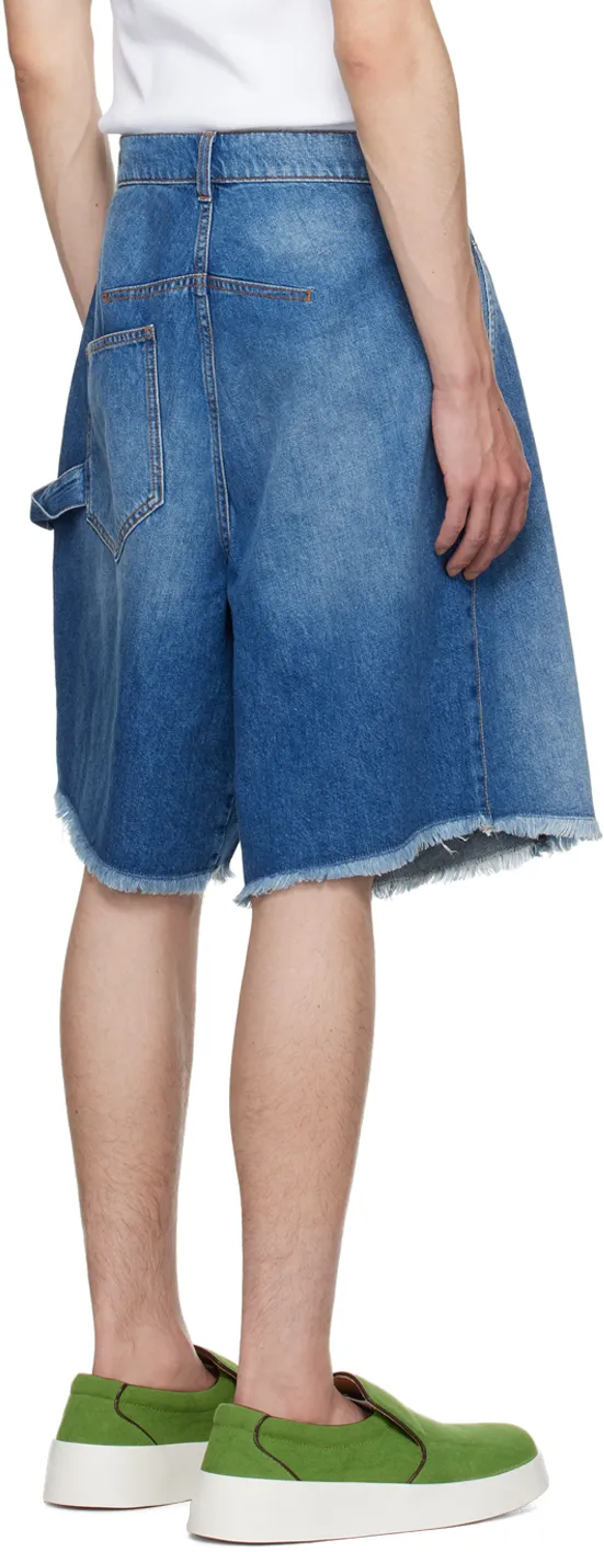 Twisted Denim Shorts