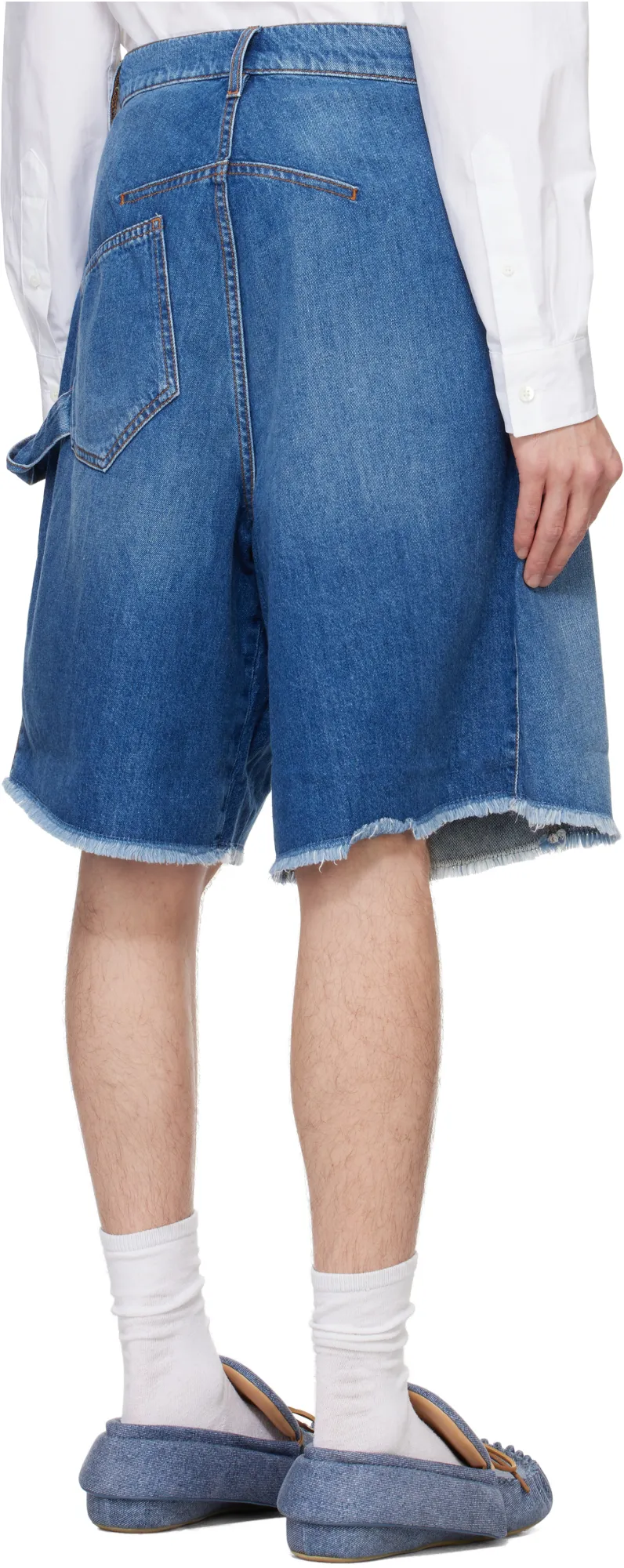 Twisted Denim Shorts