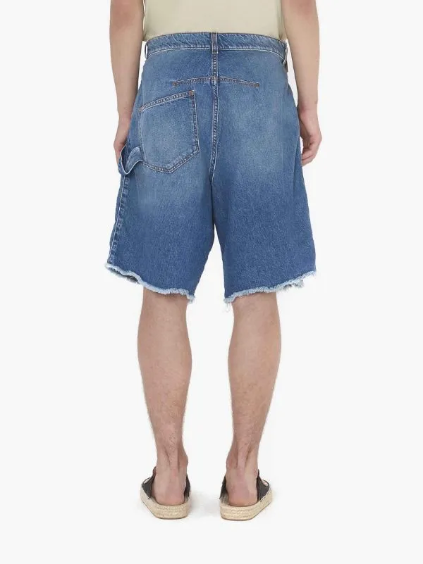 Twisted Denim Shorts