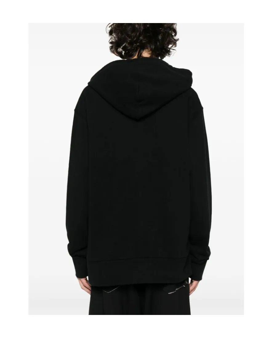 Logo Embroidered Drawstring Hoodie