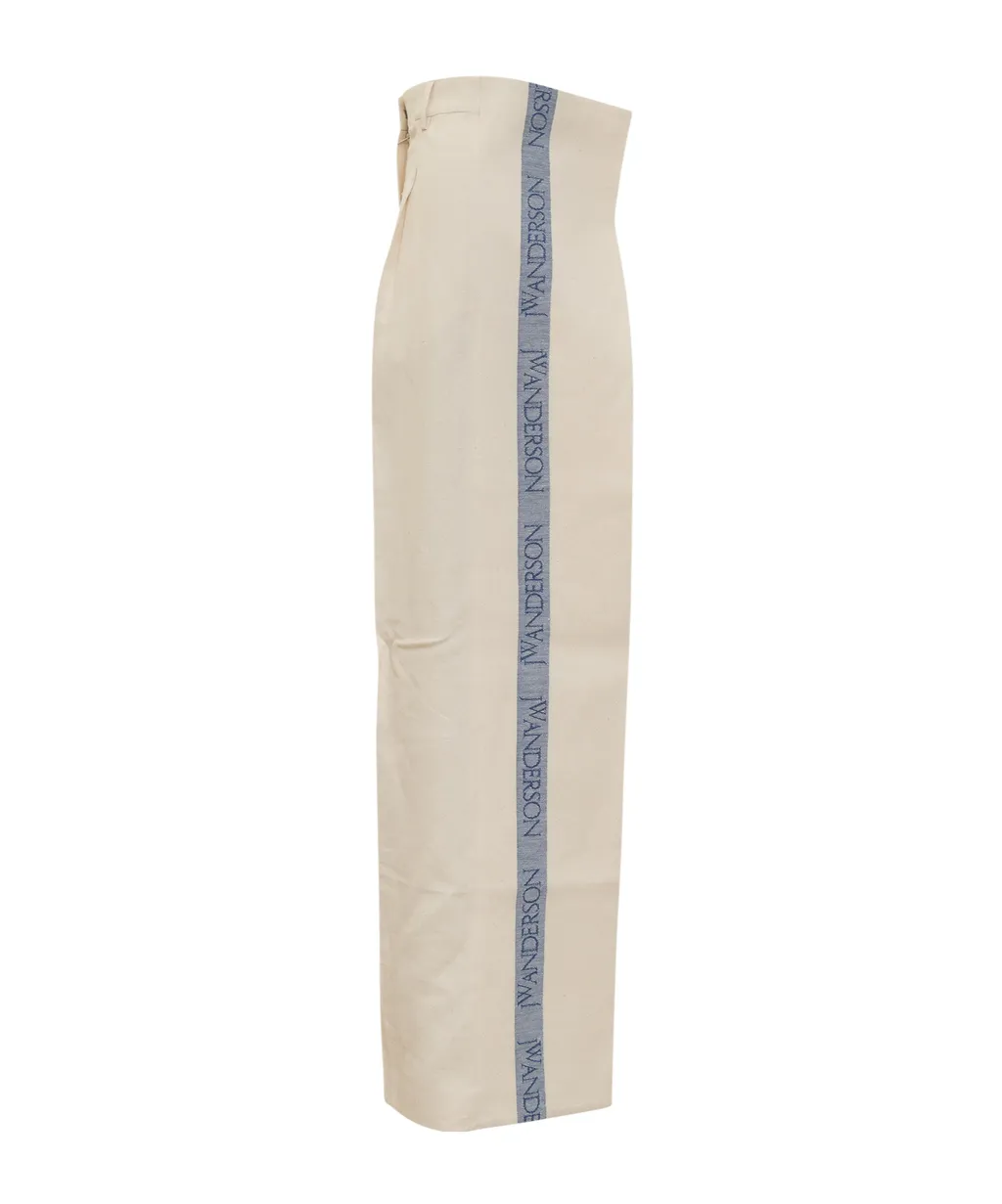 Side-Panel Wide-Leg Trousers