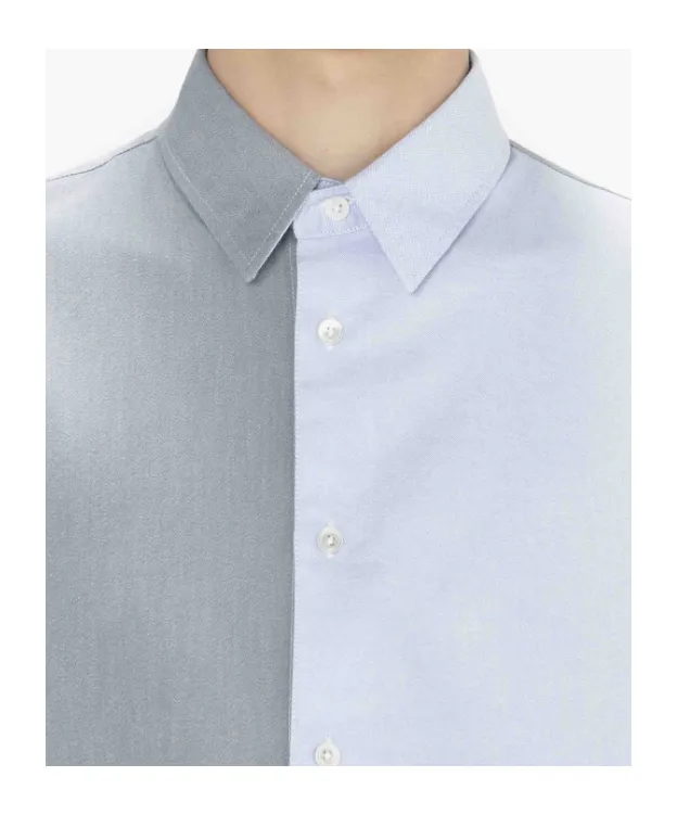Anchor Embroidered Colour-Block Shirt