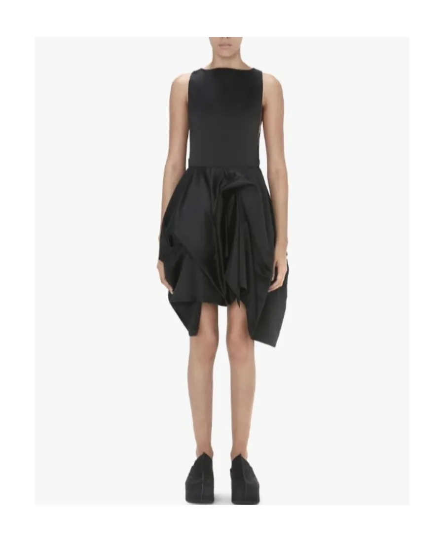 Sleeveless Asymmetric Mini Dress