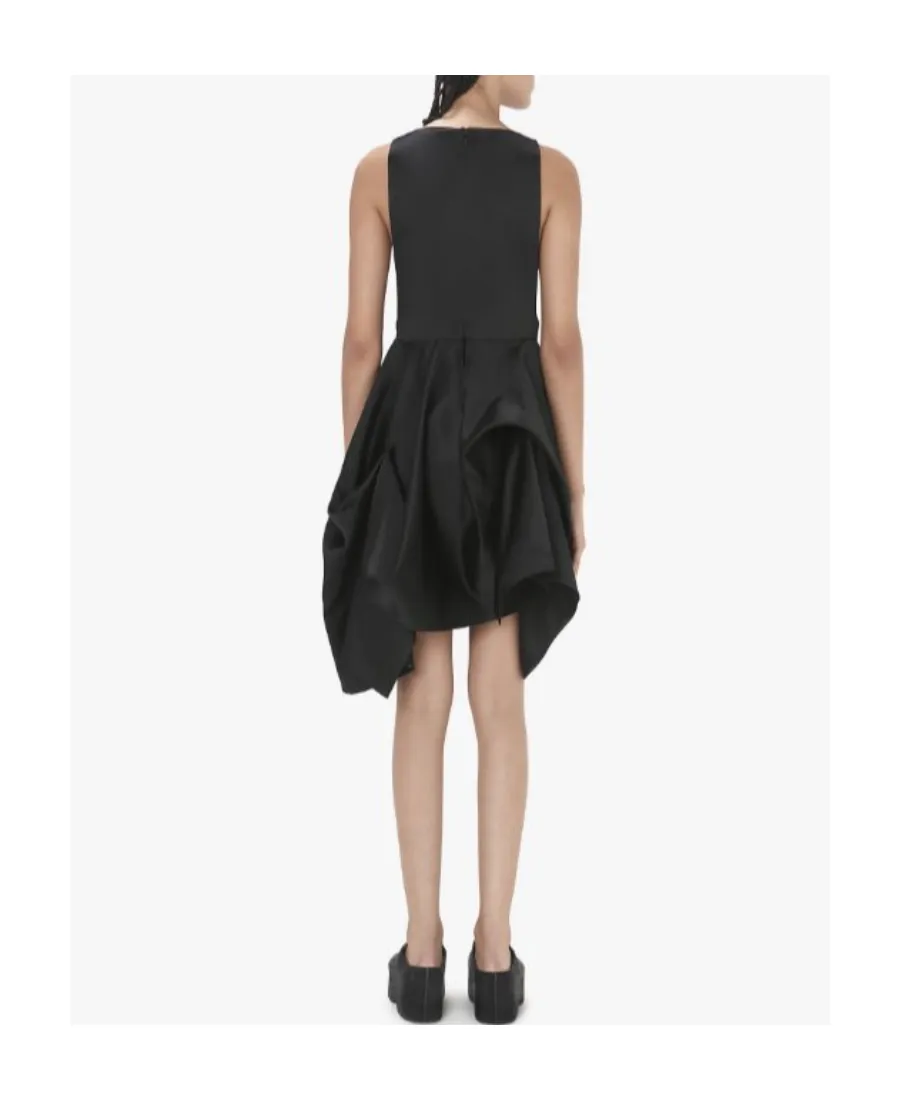 Sleeveless Asymmetric Mini Dress